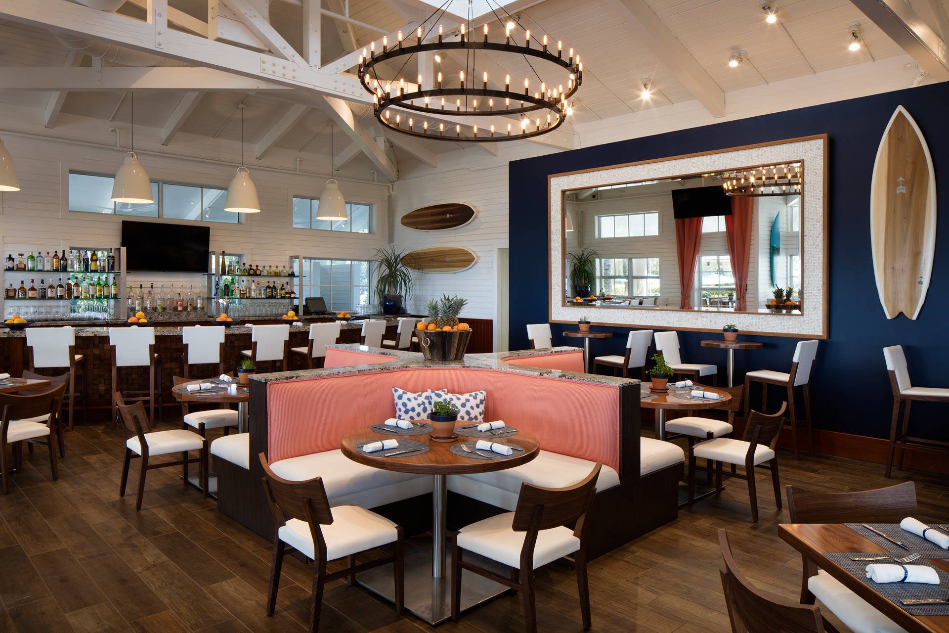 Blick auf das Interieur des Ocean House Restaurant im The Breakers Palm Beach