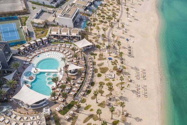Nikki Beach Resort Dubai Aerial View