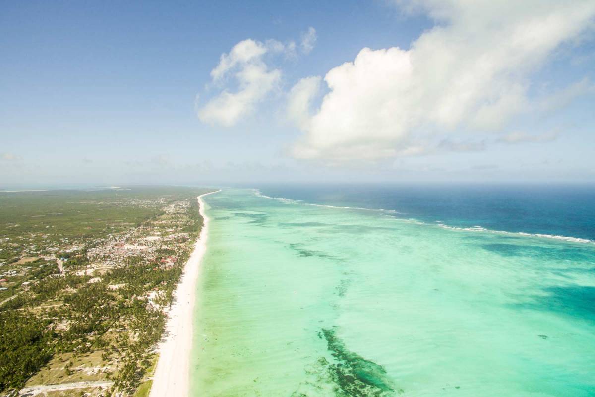 Zanzibar White Sand Küstenlinie